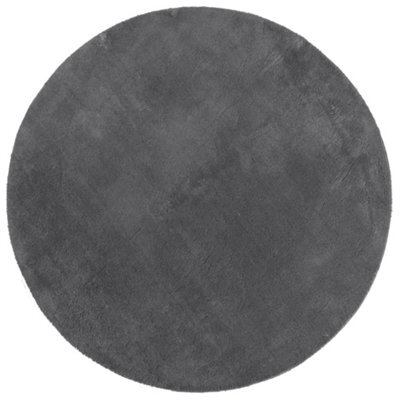 Berkfield Modern Rug Huarte Short Pile Soft And Washable Anthracite Size  160 Cm