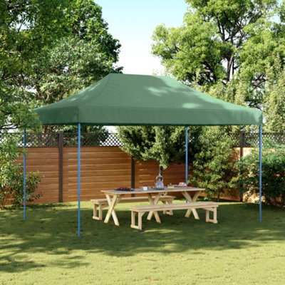 Walplus Foldable Party Tent Garden Gazebo Canopy Pop-Up Green 440X292X315 Cm - image 1