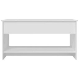 Berkfield Modern 809647 Coffee Table White 102X50X52,5 Cm Engineered Wood - thumbnail 5