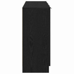 Berkfield Sideboard Black Oak 90,5X30X70 Cm Engineered Wood - thumbnail 7