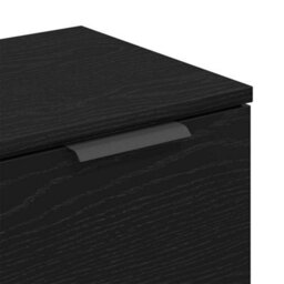 Berkfield Sideboard Black Oak 90,5X30X70 Cm Engineered Wood - thumbnail 9