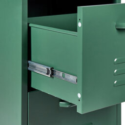 Beliani Storage Unit Wostok Metal Dark Green - thumbnail 9
