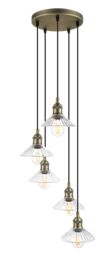 GoodHome Northwich Round Satin Pewter Effect 5 Lamp Led Pendant Ceiling Light, (Dia)250mm - thumbnail 3