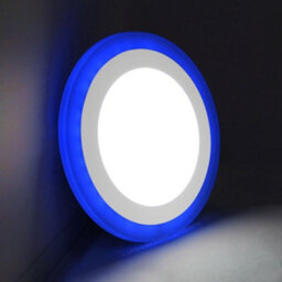 Long Life Lamps Company 18W Recessed Ceiling Led Round Ring Panel Blue - thumbnail 6