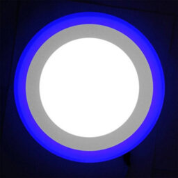 Long Life Lamps Company 18W Recessed Ceiling Led Round Ring Panel Blue - thumbnail 4