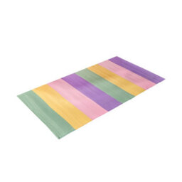 OHS Kids Outdoor Garden Rug Waterproof Area Rainbow Stripe Non Slip Floor Patio Mat - thumbnail 3