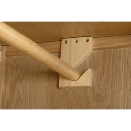 Oakham Premium Oakmere 2 Door & 1 Drawer Wardrobe In Natural Satin Lacquer - thumbnail 6