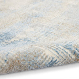 Blue Beige Abstract Modern Easy To Clean Rug For Living Room Bedroom And Dining Room-122Cm X 183Cm - thumbnail 5
