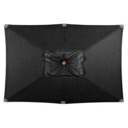 Styx 3M X 2M Deluxe Wooden Parasol In Black - thumbnail 3