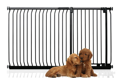 Bettacare Extra Tall Elite Dog Gate, 171Cm - 180Cm, Matt Black, Extra Tall 96.8Cm In Height, Pressure Fit Pet Gate - image 1