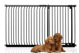 Bettacare Extra Tall Elite Dog Gate, 171Cm - 180Cm, Matt Black, Extra Tall 96.8Cm In Height, Pressure Fit Pet Gate - thumbnail 1