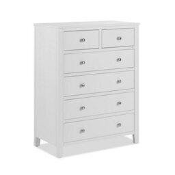 Statement Furniture Brooklyn White 2 Over 4 Chest Of Drawers - thumbnail 2