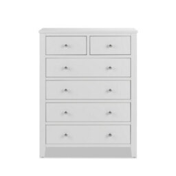 Statement Furniture Brooklyn White 2 Over 4 Chest Of Drawers - thumbnail 3