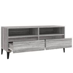 Berkfield Tv Cabinet Grey Sonoma 100X34.5X44.5 Cm Engineered Wood - thumbnail 8