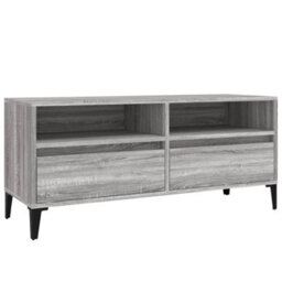 Berkfield Tv Cabinet Grey Sonoma 100X34.5X44.5 Cm Engineered Wood - thumbnail 2