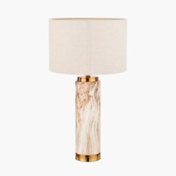 Pacific Lifestyle Natural Stone Effect Ceramic Tall Table Lamp - thumbnail 3