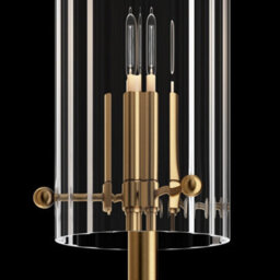 Luminosa Lighting Luminosa Arco Neoclassic Wall Lamp Brass, Glass Shade - thumbnail 4