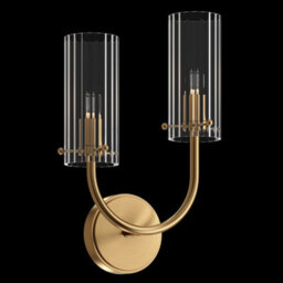 Luminosa Lighting Luminosa Arco Neoclassic Wall Lamp Brass, Glass Shade - thumbnail 2