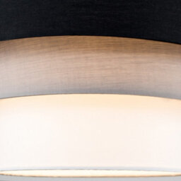 Valuelights Aztec 3 Tier Black Fabric Ceiling Light Shade And Bulb (D)30Cm - thumbnail 3
