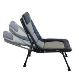 Carpzilla Portable Fishing Chair Xl Heavy Duty Camping Recliner Chair Adjustable Legs Ideal For Carp Fishing Equipment Khaki Green - thumbnail 8