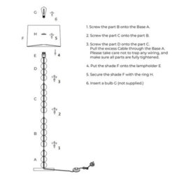 Pagazzi Lighting Pagazzi Kayleigh Wooden Floor Lamp With Tapered Shade - thumbnail 7