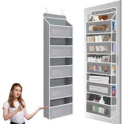 Over The Door Hanging Organiser Space Saving 5 Pockets Wardrobe Toys Storage New - thumbnail 4