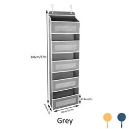 Over The Door Hanging Organiser Space Saving 5 Pockets Wardrobe Toys Storage New - thumbnail 2