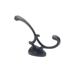 Oakcrafts - Antique Cast Iron Addison Coat Hook 125mm - Pack Of 4 - thumbnail 4