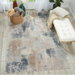 Beige Grey Luxurious Modern Easy To Clean Abstract Rug For Dining Room Bedroom And Living Room-160Cm X 221Cm - thumbnail 2
