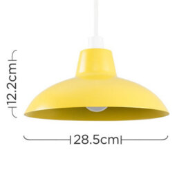 Valuelights Civic Metro Yellow Ceiling Shade And Bulb (D)28.8Cm - thumbnail 8