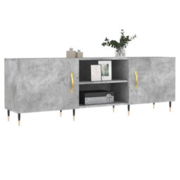 Berkfield Tv Cabinet Concrete Grey 150X30X50 Cm Engineered Wood - thumbnail 3