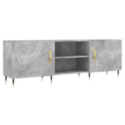 Berkfield Tv Cabinet Concrete Grey 150X30X50 Cm Engineered Wood - thumbnail 2