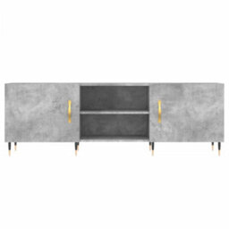 Berkfield Tv Cabinet Concrete Grey 150X30X50 Cm Engineered Wood - thumbnail 5