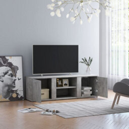 Vidaxl Tv Cabinet Concrete Grey 120X34X37 Cm Engineered Wood - thumbnail 4