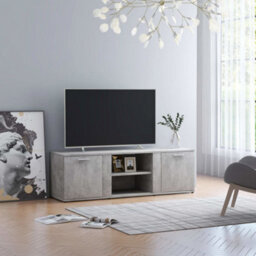 Vidaxl Tv Cabinet Concrete Grey 120X34X37 Cm Engineered Wood