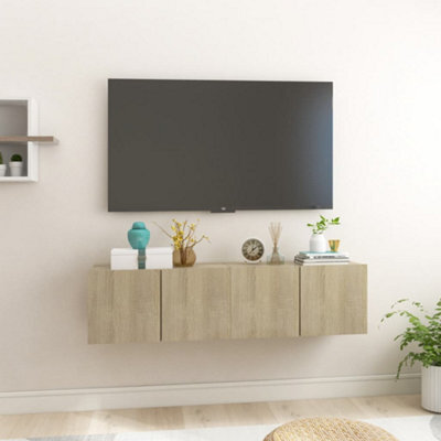 Berkfield Hanging Tv Cabinets 2 Pcs Sonoma Oak 60X30X30 Cm - image 1
