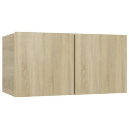 Berkfield Hanging Tv Cabinets 2 Pcs Sonoma Oak 60X30X30 Cm - thumbnail 4