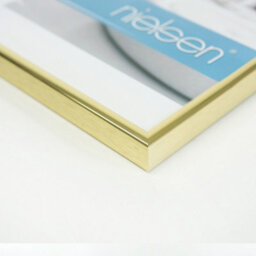 Nielsen Classic Polished Gold Aluminium Picture Frame 70X100Cm - With Float Glass And Push/turn Clips - thumbnail 2