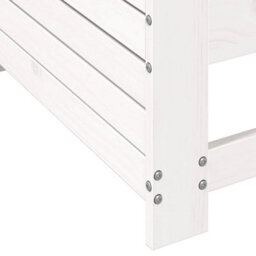Berkfield Garden Armrest Sofa White 69X62X70.5 Cm Solid Wood Pine - thumbnail 7
