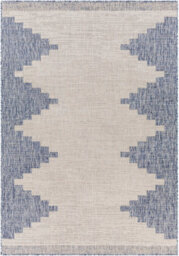 Livabliss Eagean-Global Blue Grey Taupe Off-White In- & Outdoor Rug 130 X 180 Cm Easy Care, Non Shedding - thumbnail 1