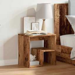 Berkfield Bedside Cabinet Old Wood 40X30X40 Cm Engineered Wood - thumbnail 4