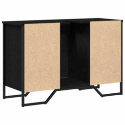 Berkfield Bathroom Sink Cabinet Black Oak 91X35X60 Cm Engineered Wood - thumbnail 7