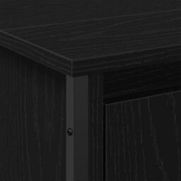 Berkfield Bathroom Sink Cabinet Black Oak 91X35X60 Cm Engineered Wood - thumbnail 9