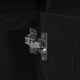 Berkfield Bathroom Sink Cabinet Black Oak 91X35X60 Cm Engineered Wood - thumbnail 8