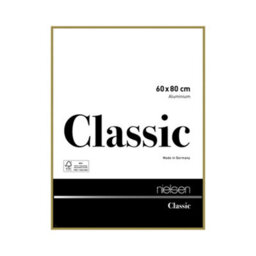 Nielsen Classic Polished Gold Aluminium Picture Frame 60X80Cm - With Float Glass And Push/turn Clips - thumbnail 1
