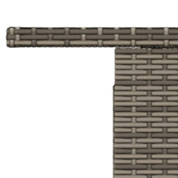 Walplus Garden Table Grey 100X55X73 Cm Poly Rattan And Acacia Wood - thumbnail 9