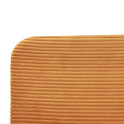 Beliani Bed Corduroy Flayat 140 X 200 Cm (Eu Double) Orange - thumbnail 8