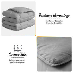 Lazzaro Double Duvet 10.5 Tog Premium Coverless Microfiber Quilt Soft Breathable Antibacterial Designed In Uk - thumbnail 4