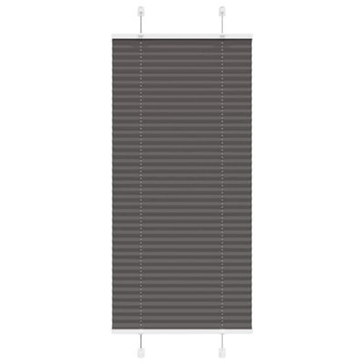 Berkfield Pleated Blind Black 60X100 Cm Fabric Width 59.4 Cm Polyester - image 1