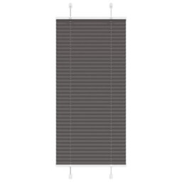 Berkfield Pleated Blind Black 60X100 Cm Fabric Width 59.4 Cm Polyester